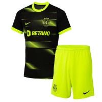 Sporting CP Fotballklær Bortedraktsett Barn 2022-23 Kortermet (+ korte bukser)